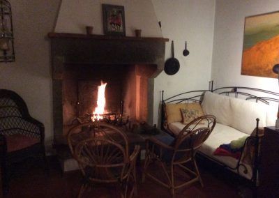 Kamin im Esszimmer